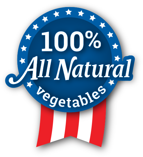 100% All Natural Vegetables