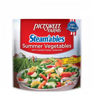 Summer Vegetables with Cracked Pepper Seasoning