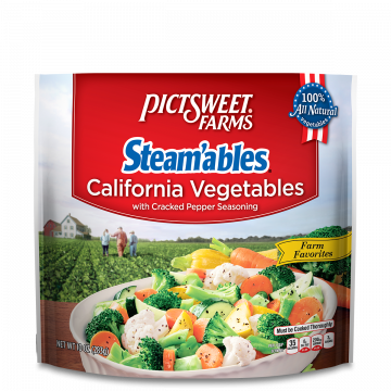 California Vegetables with Cracked Pepper Seasoning
