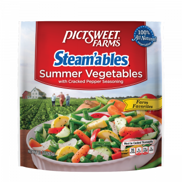 Summer Vegetables with Cracked Pepper Seasoning