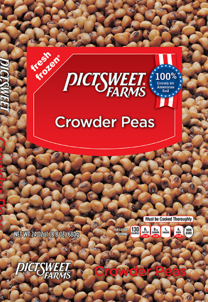 Crowder Peas - Clear Bag - Vegetables - PictSweet Farms
